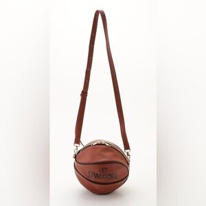 New Spalding basketball motif crossbody bag